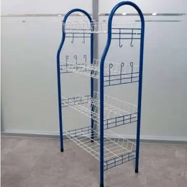 Rak Piring Besi Dragon Anti Karat 70x60x132cm Susun 4 + Gantungan Gelas