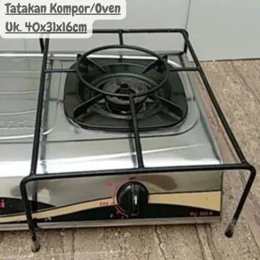 Tatakan Kompor Tatakan Oven Single Besi 6mm Size 40x31x16cm