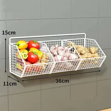 Rak Tempat Rempah Dapur Hobby 3 Sekat Bahan Besi