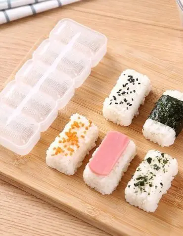 Cetakan Nasi Bento Model Kotak 5 Sekat