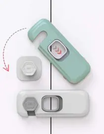 Pengaman Pengait Pintu Laci dan Lemari Sliding SFTY