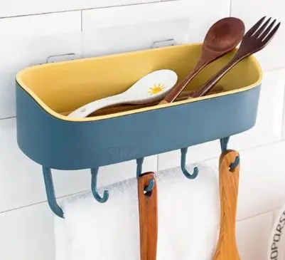 Rak Kamar Mandi Gufi Plastik Tempel Dengan Hook Gantungan - Gambar 3