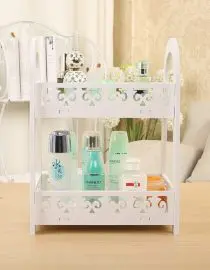 Rak Kosmetik Vells Multifungsi Bahan WPC Vintage 2 Tingkat