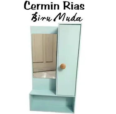 Rak Kosmetik Moly Gantung Free Cermin - Gambar 4