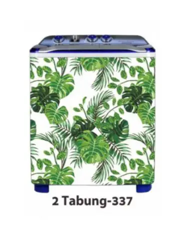 Stiker Mesin Cuci Tipe 2 Tabung 90x85cm Kode 337