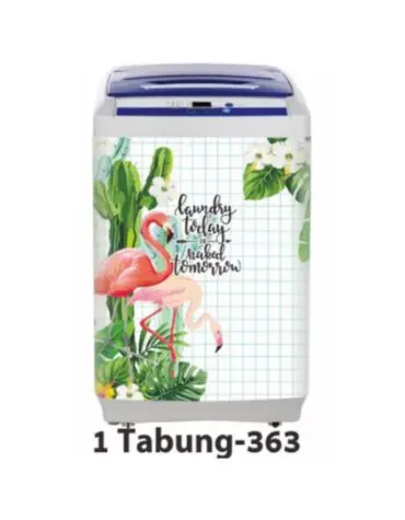 Stiker Mesin Cuci Tipe 1 Tabung 70x85cm Kode 363