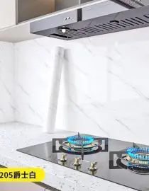 Wallpaper Motif Marmer Putih YT205 Anti Panas Anti Minyak dan Tahan Air Uk. 100x60cm