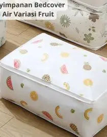 Tas tempat penyimpanan bed cover,pakaian dan selimut anti air PEVA Variasi Fruit