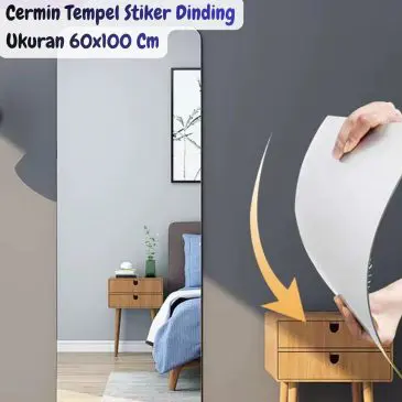 Cermin Tempel Stiker Dinding Ukuran 60 x 100 Cm