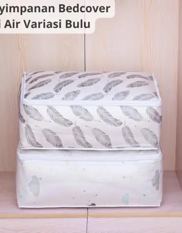 Tas tempat penyimpanan bed cover,pakaian dan selimut anti air PEVA Variasi bulu