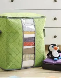 Box Tempat Penyimpanan Pakaian Sprei dan Selimut Anti Bau dan Lembab Tanpa Besi Penyangga Vertikal Ukuran 45*27*43,5 cm