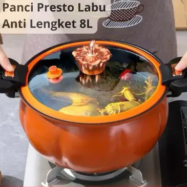 Panci Presto Labu Anti Lengket Kapasitas Besar 8L
