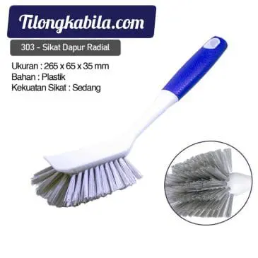 Sikat Dapur Kamar Mandi Serbaguna Bahan Plastik - Gambar 3