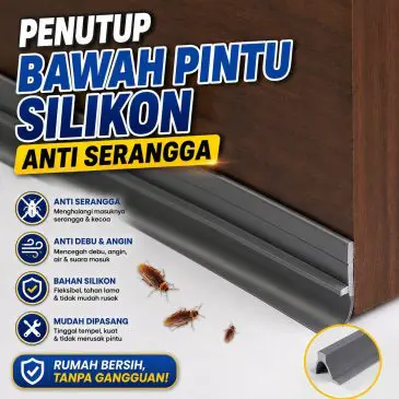 Penutup Celah Seal Bawah Pintu Anti Serangga Kecoa Dan Debu Silikon