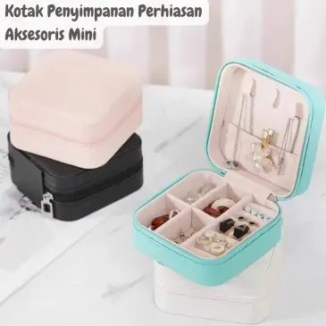 Kotak Penyimpanan Perhiasan Aksesoris Mini