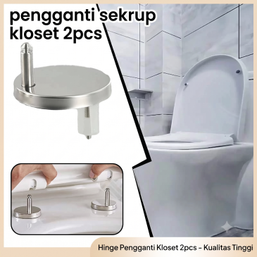Aksesoris Pengganti Sekrup Dudukan Toilet Duduk Kloset 2 pcs