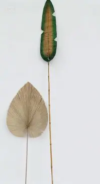 Paket Vas bunga vintage floral + Daun Palem + Hiasan Daun Pisang - Gambar 7