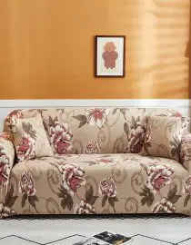 Cover Sarung Penutup Sofa Flowers Bloom Motif Uk. 2 Seater 145-185cm