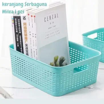 Keranjang Plastik Penyimpanan Serbaguna Milea Tosca