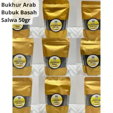 Dupa Bukhur Arab Bubuk Basah 50Gram Premium Salwa