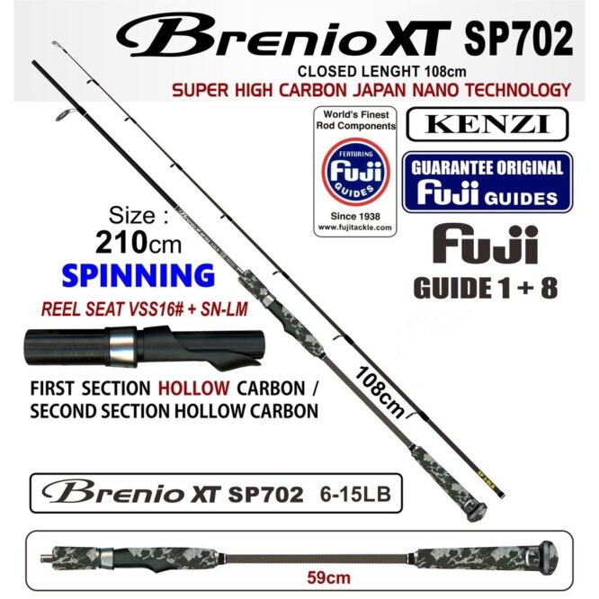 kenzi brenio xt sp702 6-15lbs