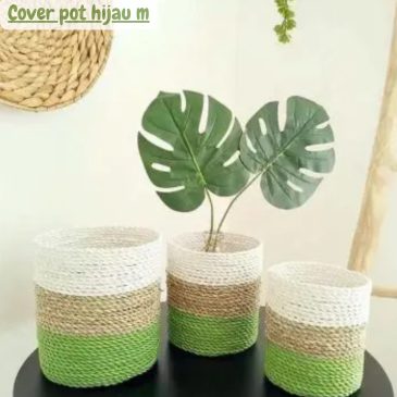 Cover pot hijau m