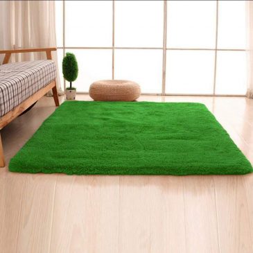 karpet bulu hijau