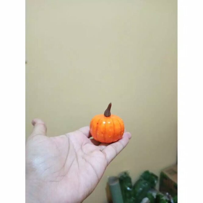 Labu artificial pumpkin orange 2