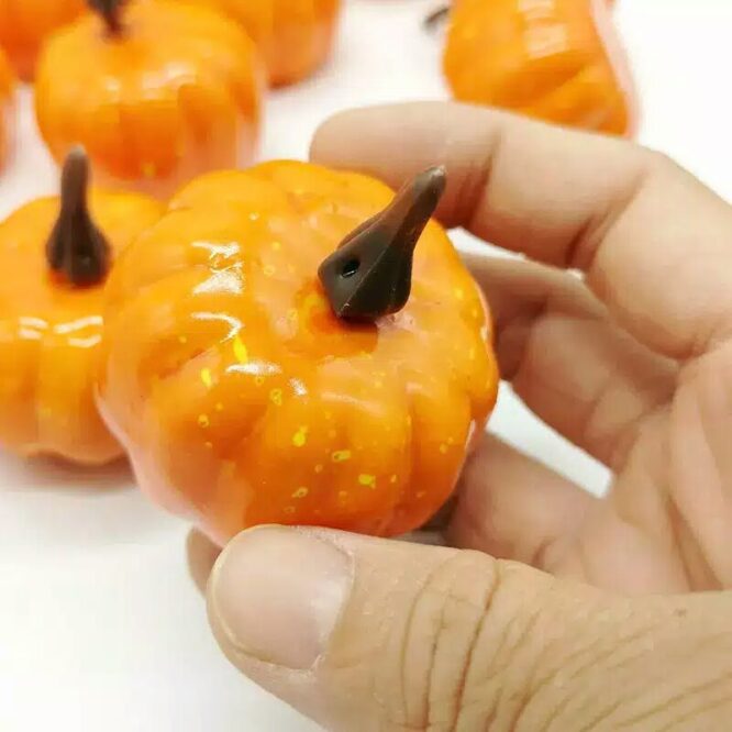 Labu artificial pumpkin orange 3