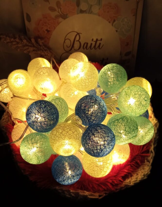 Led cotton ball led string lights 031