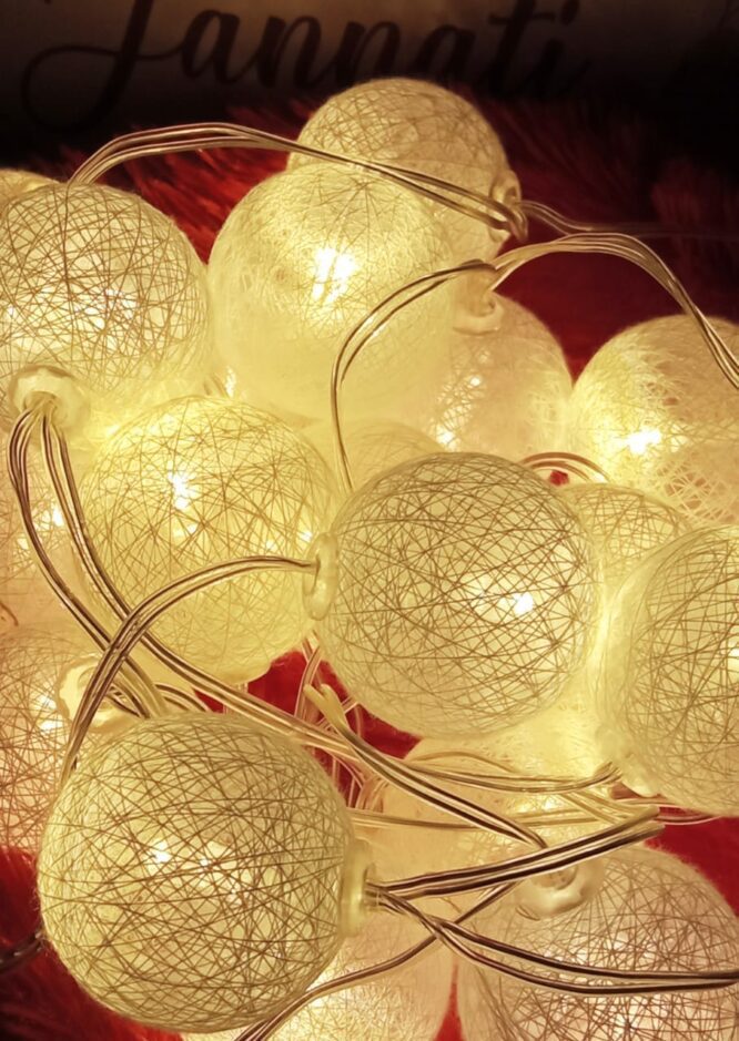 Led cotton ball led string lights 052