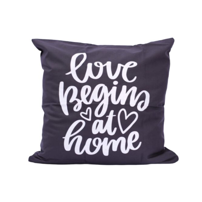 Sarung bantal hitam home quotes