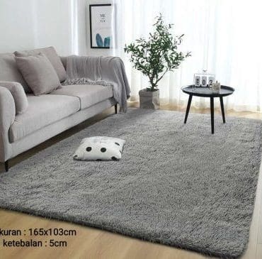 Karpet bulu rasfur 165 gray