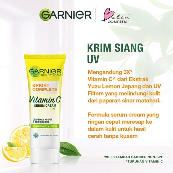 Bright Complete Garnier Vitamin C Serum Cream UV 20mL - Gambar 3