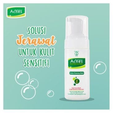 Creamy Wash Acnes foaming botol 100g