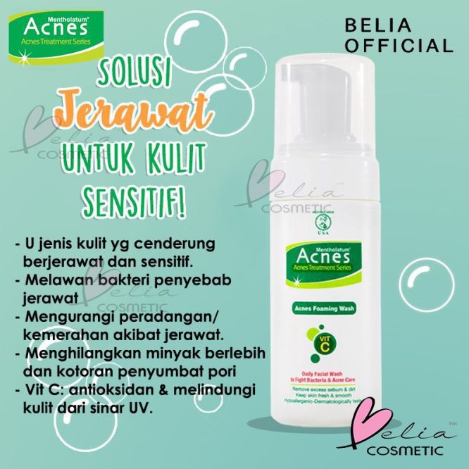 Creamy Wash Acnes hijau3