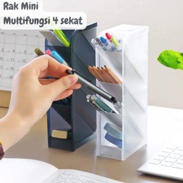 Rak Mini Plastik 4 Sekat Multifungsi