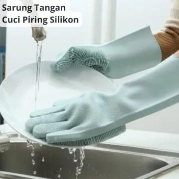 Sarung Tangan Cuci Piring Sarung Pelindung Cuci Buah Sayur Silikon