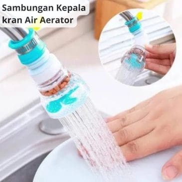 Sambungan Kepala Kran Air Aerator Putar