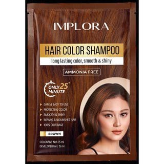 Pewarna rambut shampoo Implora brown