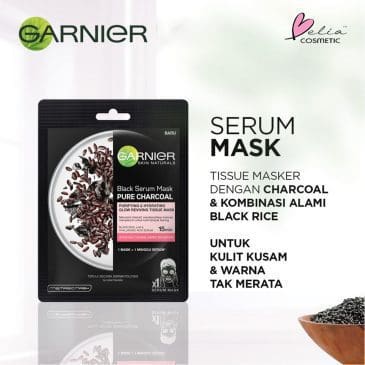 Serum sheet mask Garnier hydra bomb black rice