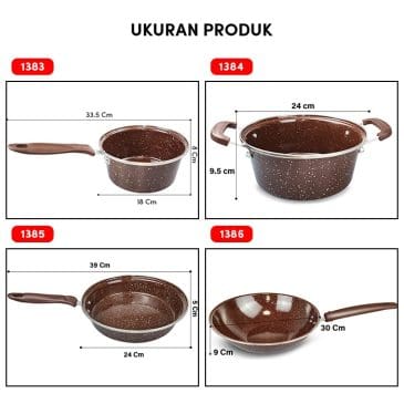 Wajan Penggorengan Enamel Soup Pot 24cm - Gambar 3