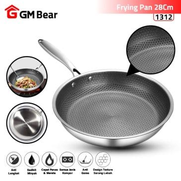 Wajan Penggoreng stainless 28cm