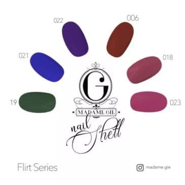 Cat Kuku Madame Gie nail shell peel off Flirt 02 - Gambar 2