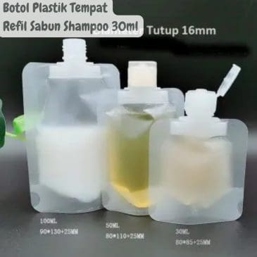 Botol Plastik Tempat Refil Sabun Shampoo Dll 30ml