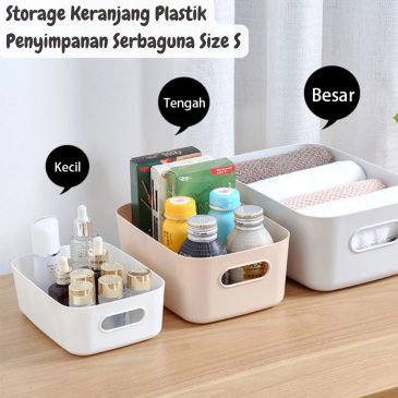 Storage Keranjang Plastik Penyimpanan Serbaguna