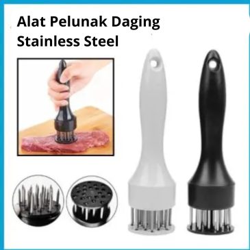 Alat Pelunak Pencacah dan Pelembut Daging Manual Dengan 24 Jarum Stainless Steel
