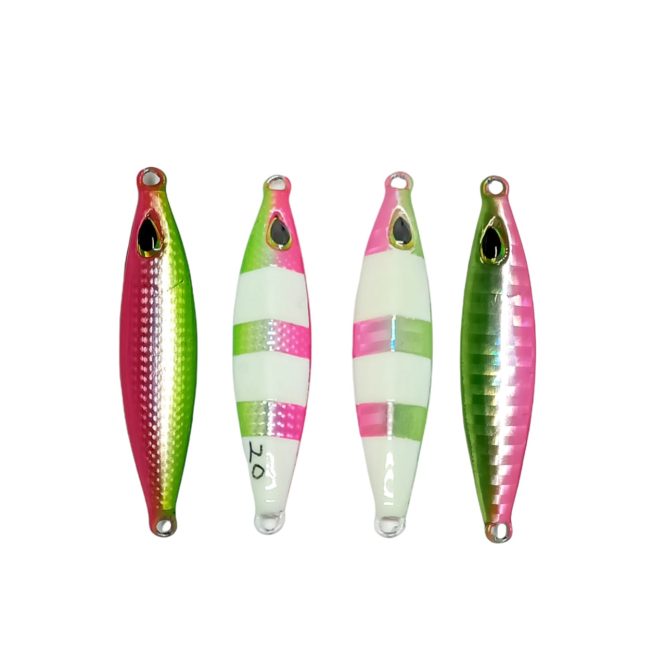 Metal jig Duo Slim 20gr gid by uailo green pink2