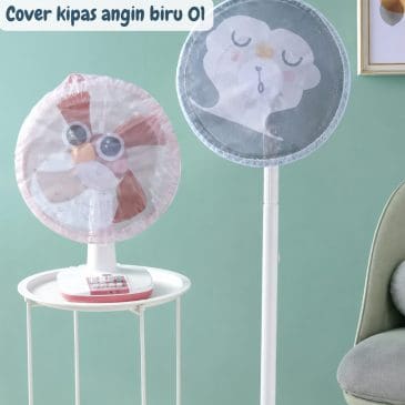 Cover kipas angin biru 01