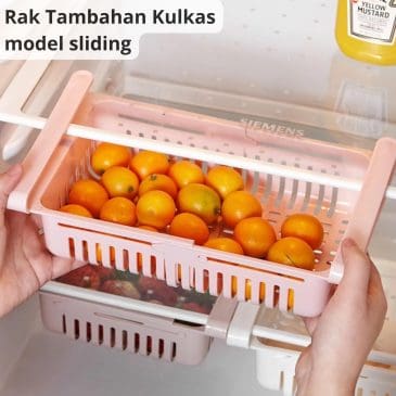 Rak Tambahan Untuk Kulkas Organizer Model Sliding